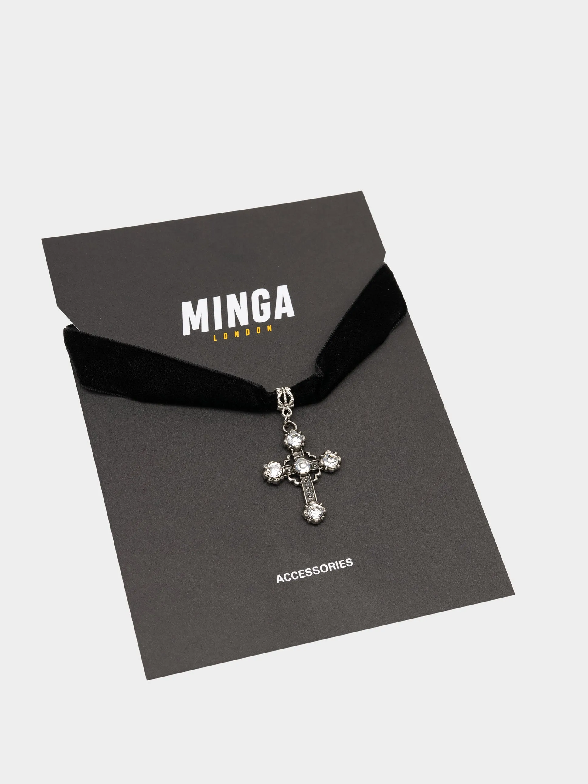 Gothic Cross Pendant Choker Necklace | Parallel