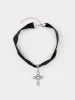 Gothic Cross Pendant Choker Necklace sold by Minga London