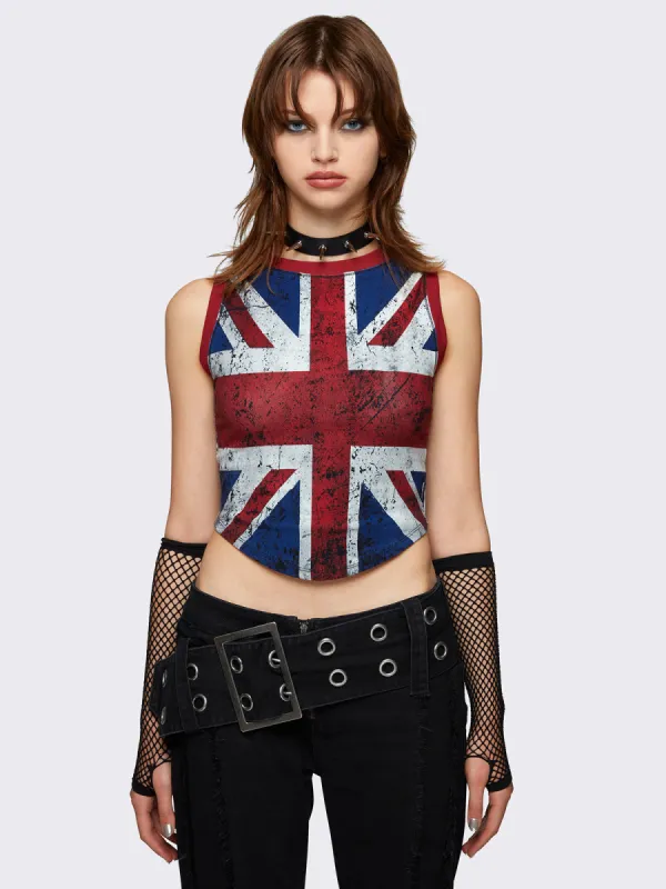 Union Jack Vest Top sold by Minga London