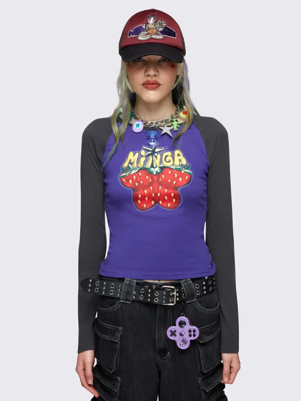 Flyberry Raglan Top sold by Minga London
