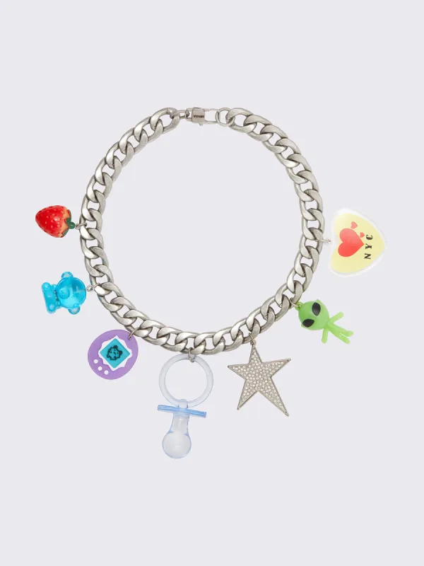Funkytown Curb Chain Charm Necklace sold by Minga London