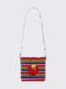 Berry Rainbow Striped Crochet Bag sold by Minga London
