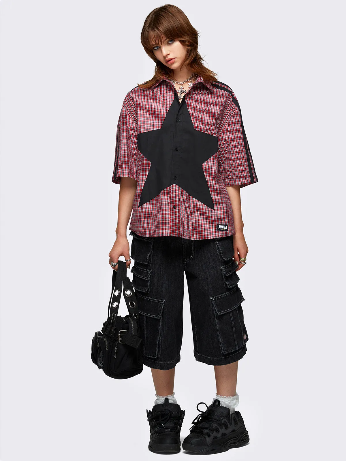Dark Star Check Shirt sold by Minga London product image thumbnail 5