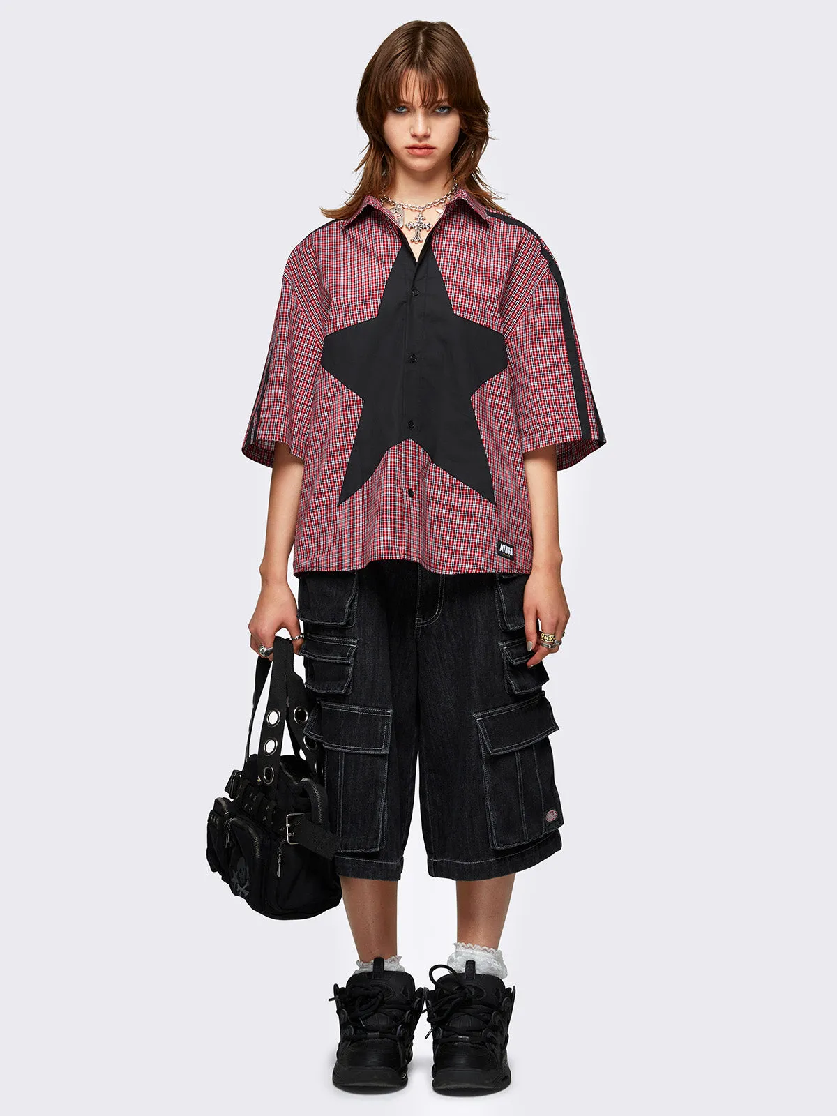 Dark Star Check Shirt sold by Minga London product image thumbnail 2