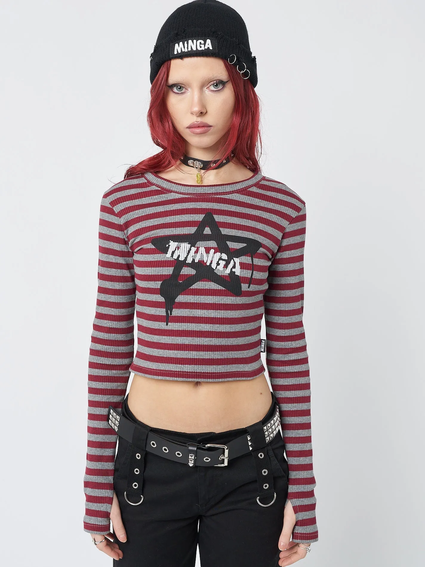 Star Sign Striped Rib Top sold by Minga London product image thumbnail 3