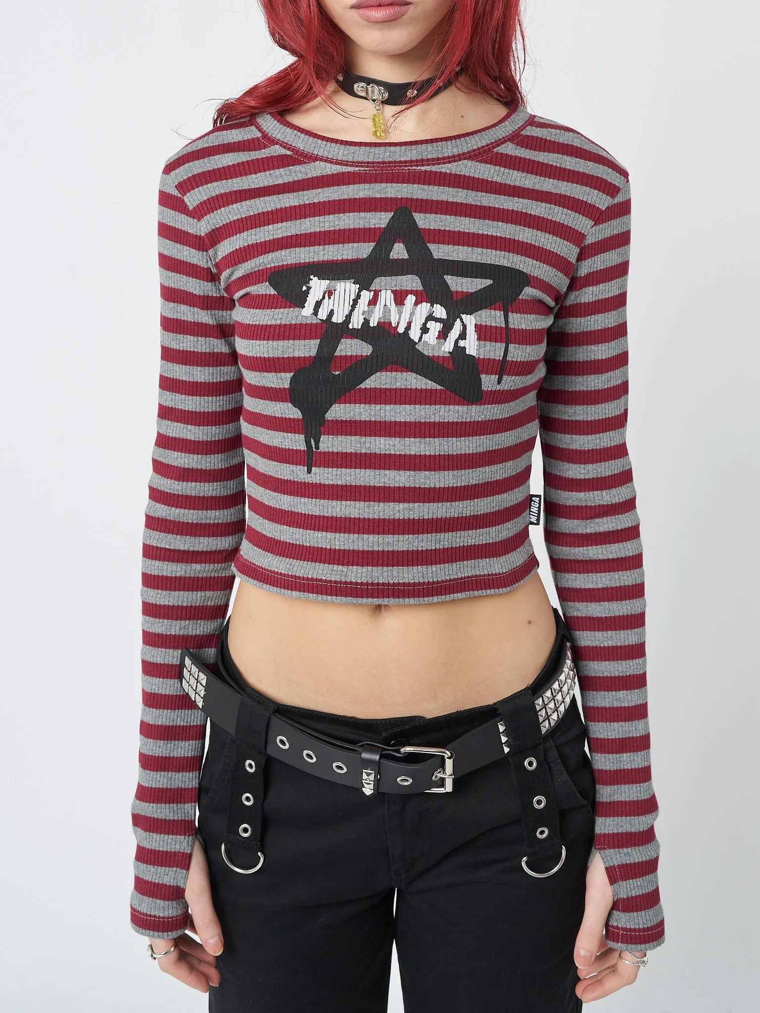 Star Sign Striped Rib Top sold by Minga London product image thumbnail 4