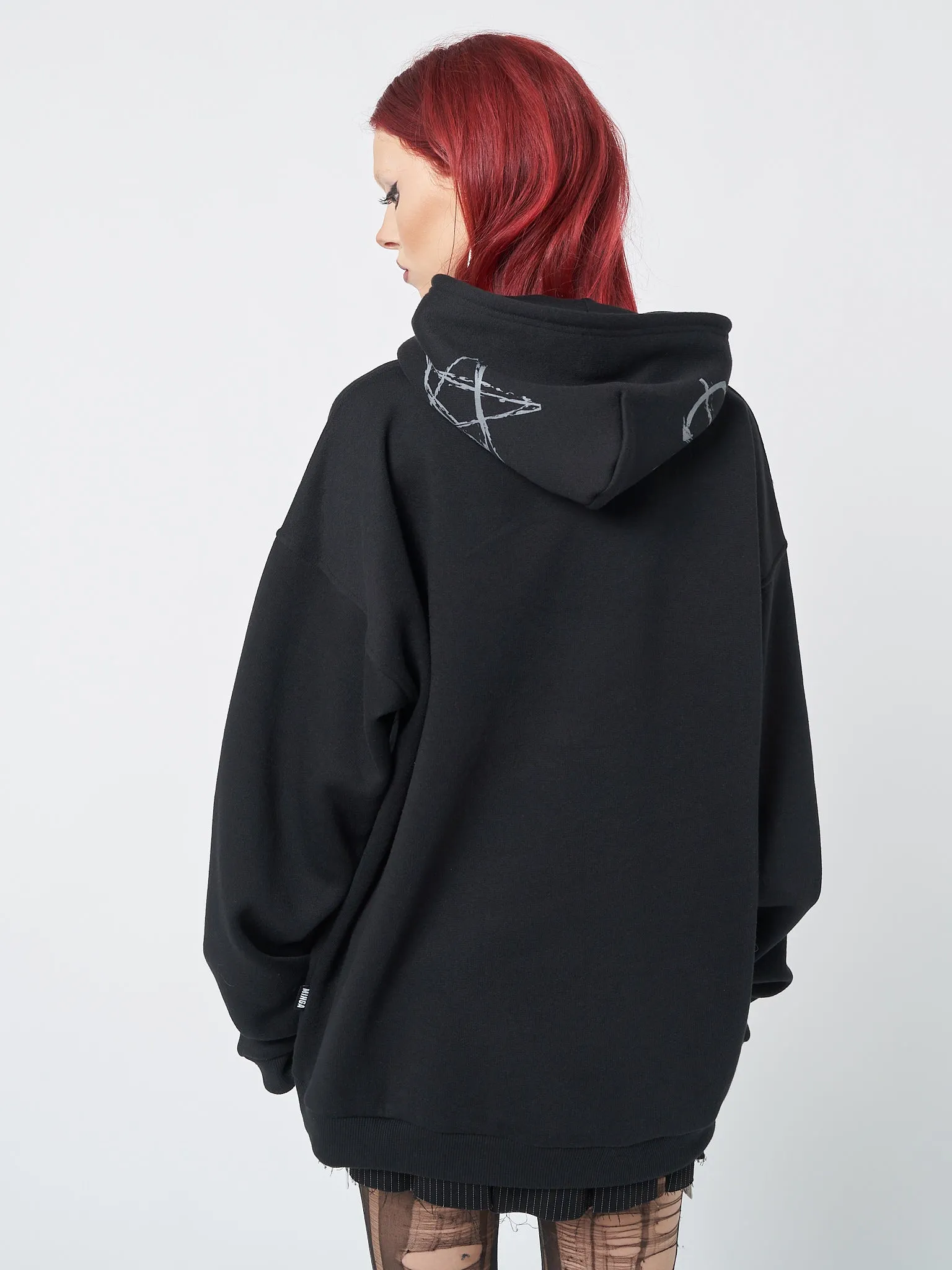 Troublemaker Patches Black Hoodie sold by Minga London product image thumbnail 3