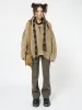 Eli Beige Zip Up Cable Knit Cardigan sold by Minga London