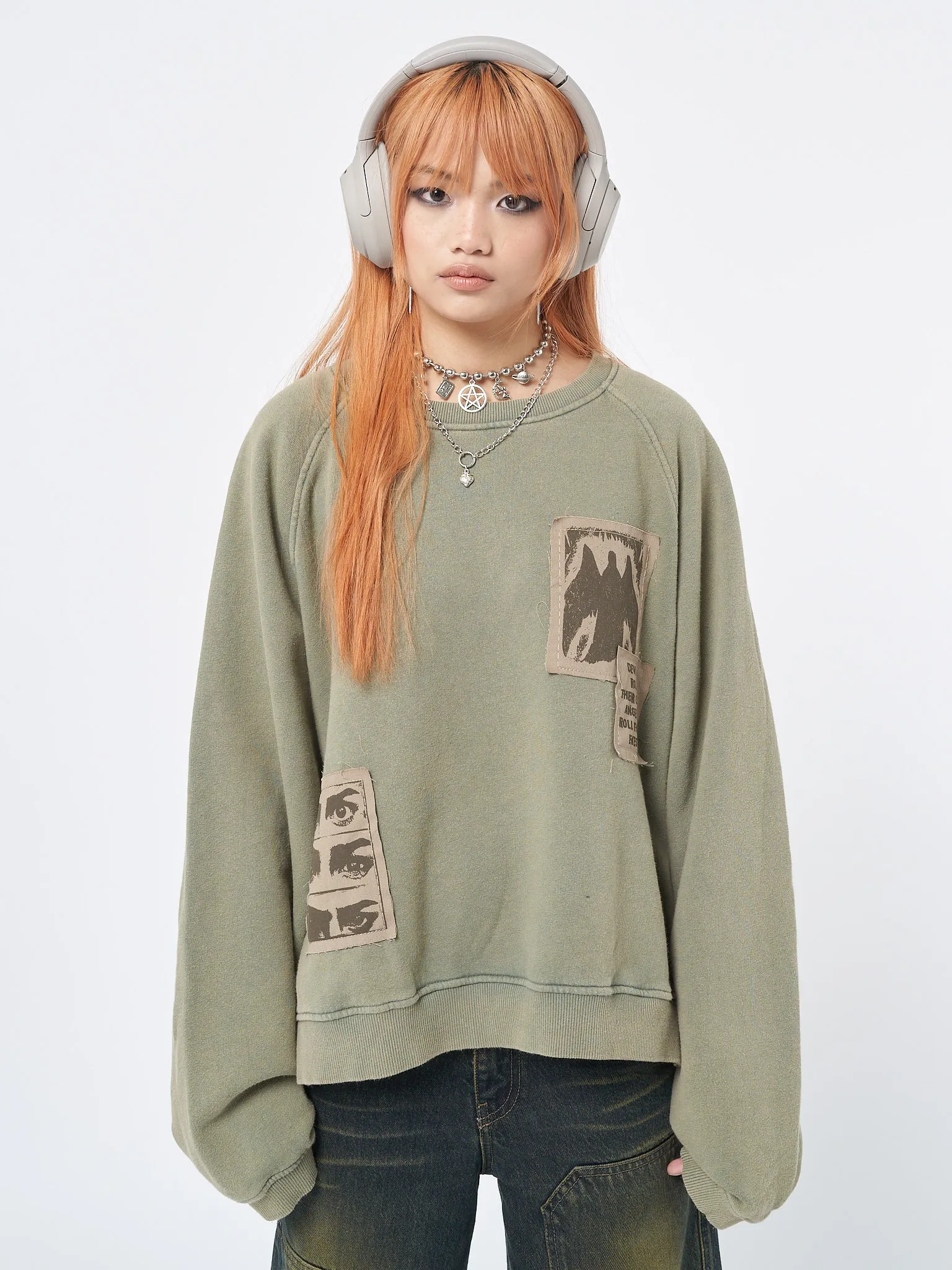 Patch Me Up Sweatshirt sold by Minga London