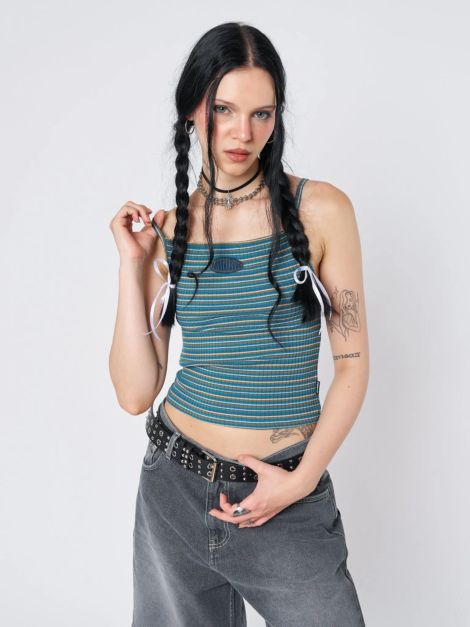 Marina Striped Cami Top sold by Minga London product image thumbnail 5