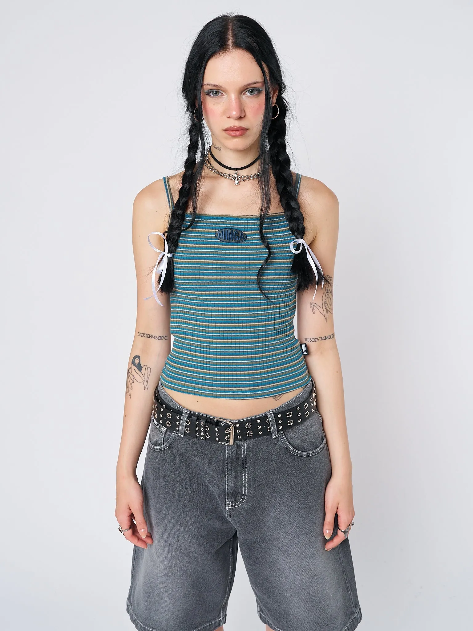 Marina Striped Cami Top sold by Minga London product image thumbnail 3