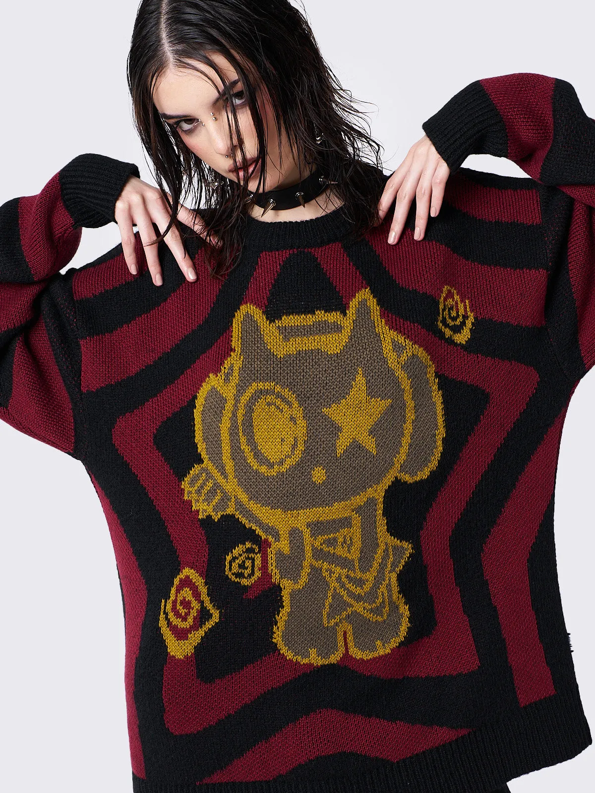 【未開封】Vaundy little punk Logo Jumper Mサイズ New! Spider Worldwide × Young Thug Sp5der Black P*nk (Punk