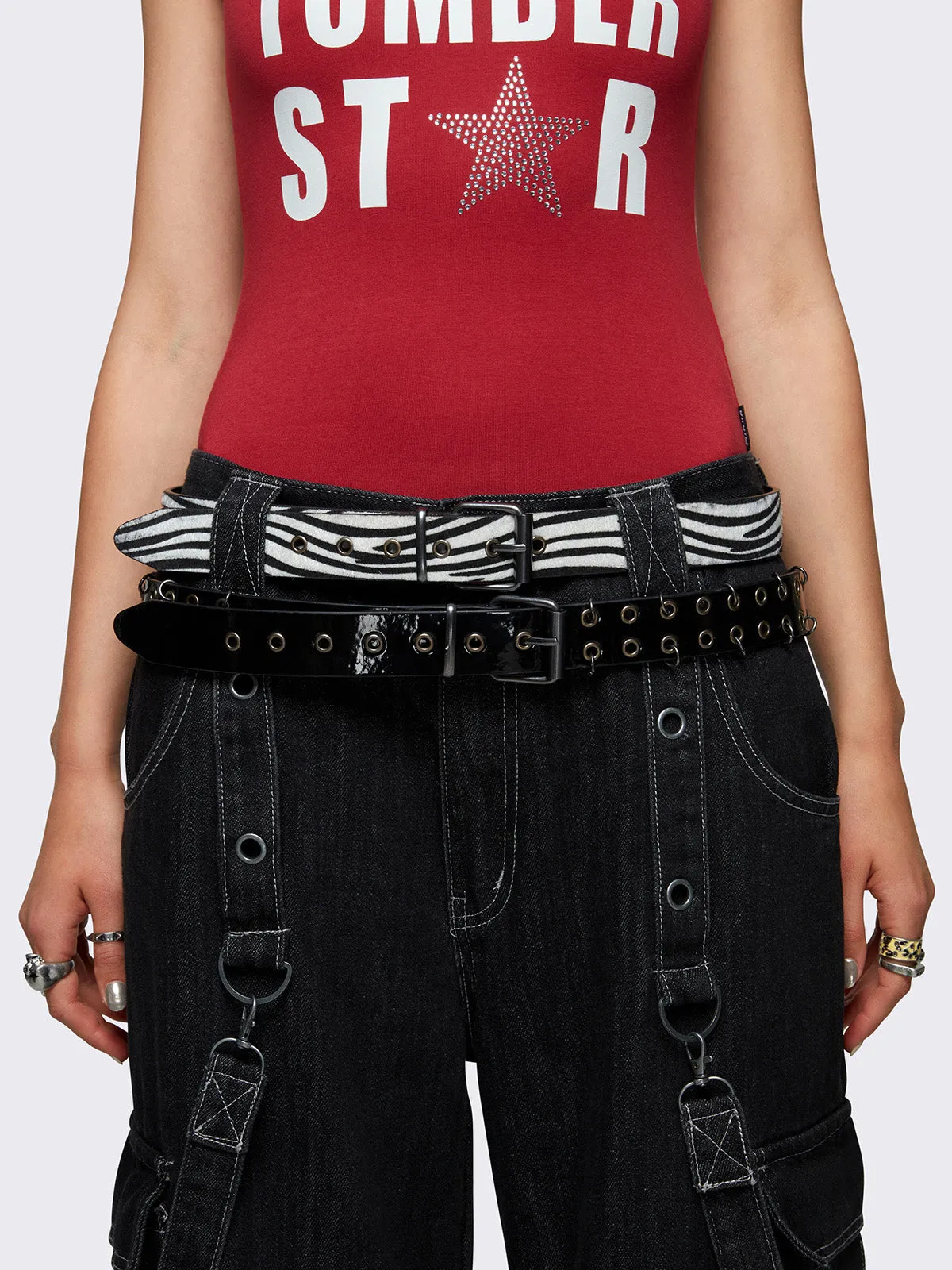 Vixen Zebra 2 Pc Belt Set sold by Minga London product image thumbnail 2