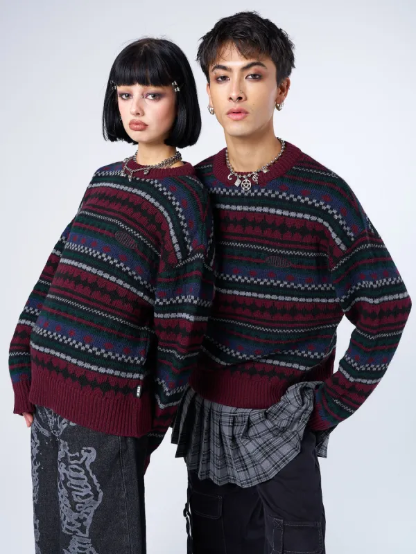 Grandpa Jacquard Knit Jumper sold by Minga London