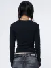 Abstrakt Black Green Graphic Top sold by Minga London