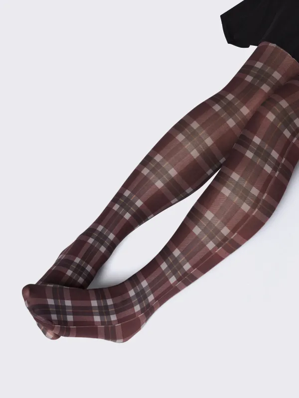 Mad for Plaid Tights sold by Minga London