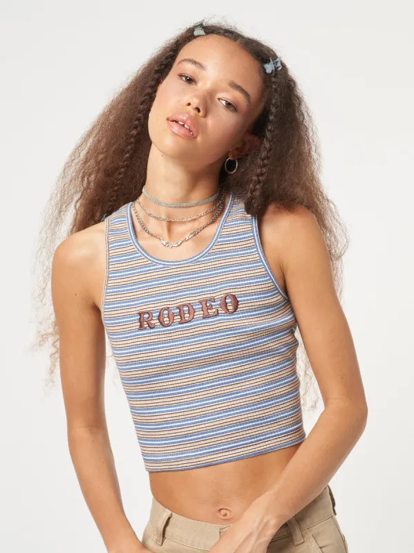 Rodeo Striped Vest Top sold by Minga London