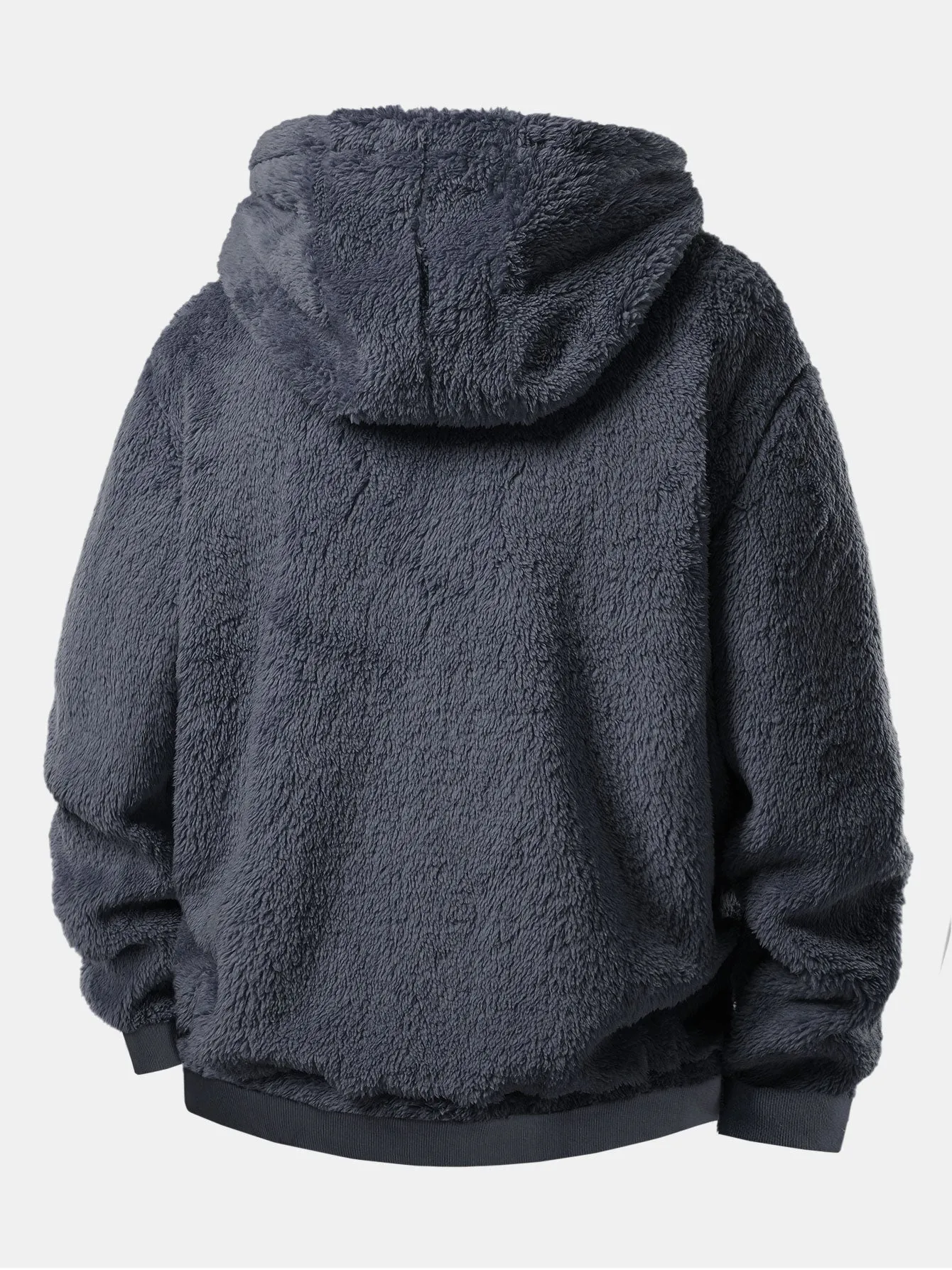 Black Cat Embroidered Teddy Zip Up Hoodie sold by Hoooyi product image thumbnail 2