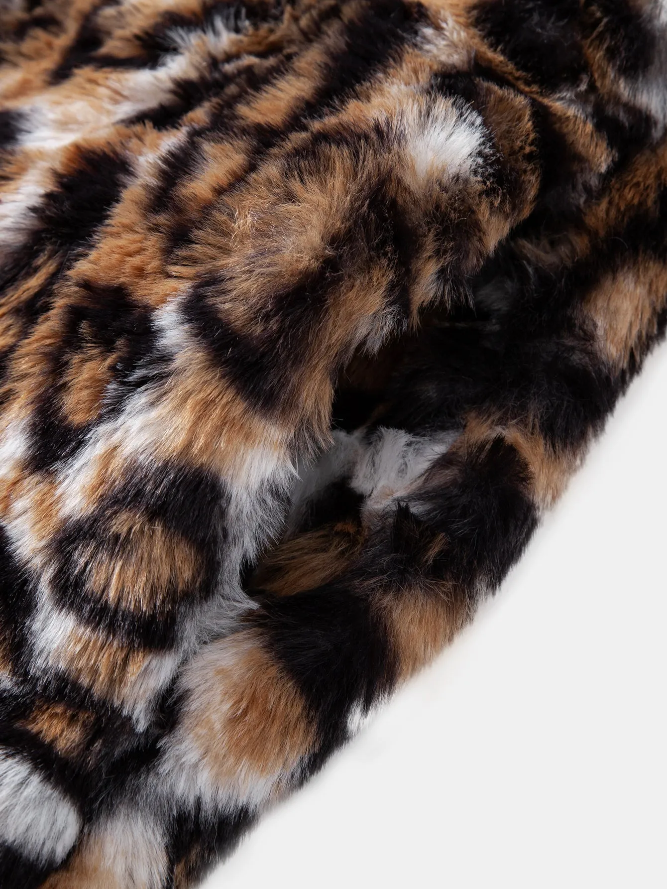 Faux Fur Leopard Hooded Vest sold by Hoooyi product image thumbnail 5
