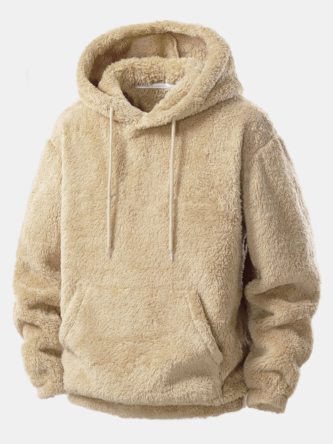 Basic Teddy Hoodie & Teddy Drawstring Shorts sold by Hoooyi product image thumbnail 3