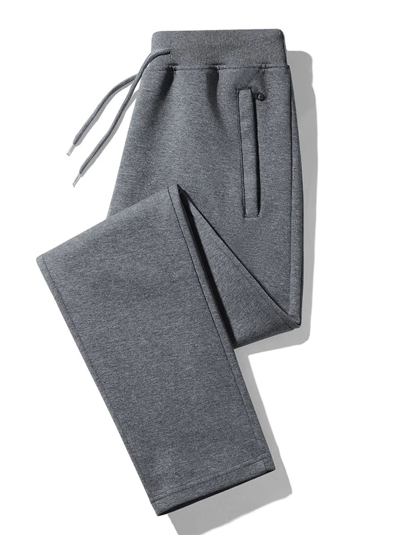 3 Pieces Solid Zipper Pocket Cotton Straight Leg Pants sold by Hoooyi product image thumbnail 4