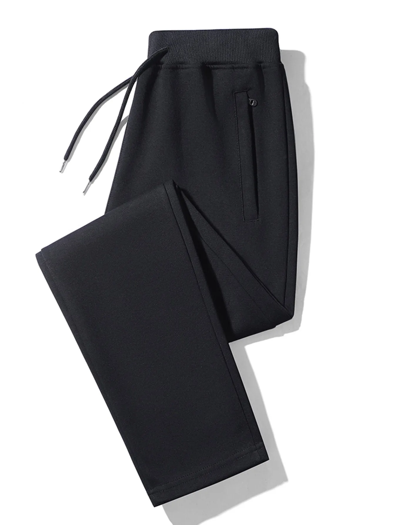 3 Pieces Solid Zipper Pocket Cotton Straight Leg Pants sold by Hoooyi product image thumbnail 3