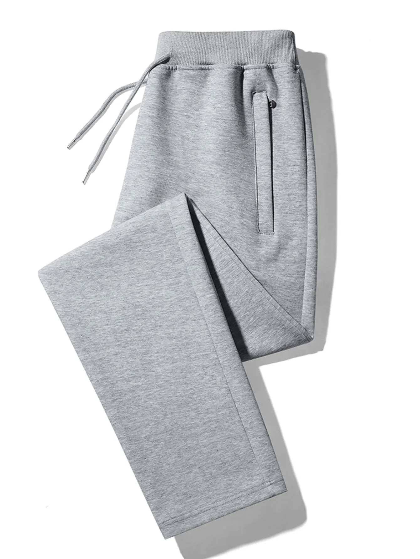 3 Pieces Solid Zipper Pocket Cotton Straight Leg Pants sold by Hoooyi product image thumbnail 2