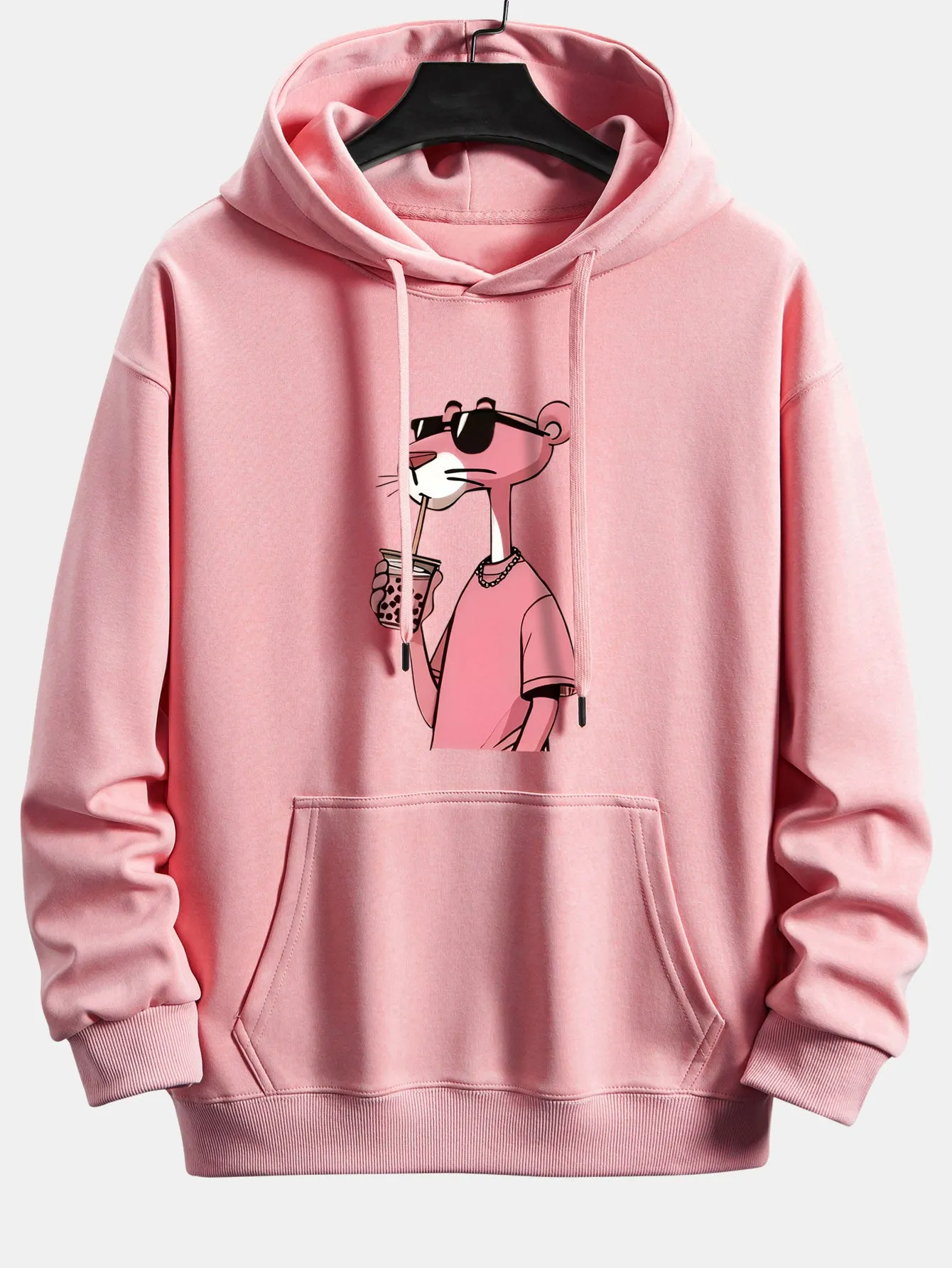 Pink Panther Print Relax Fit Hoodie sold by Hoooyi product image thumbnail 2
