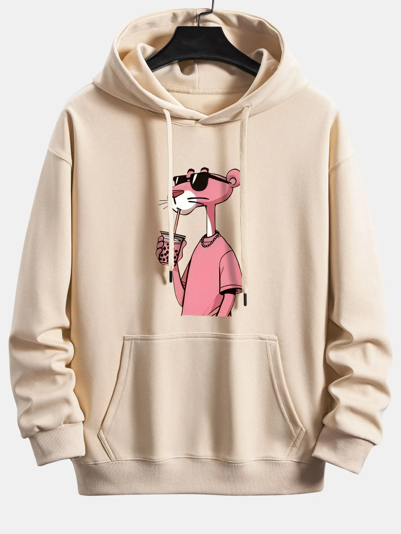 Pink Panther Print Relax Fit Hoodie sold by Hoooyi product image thumbnail 4