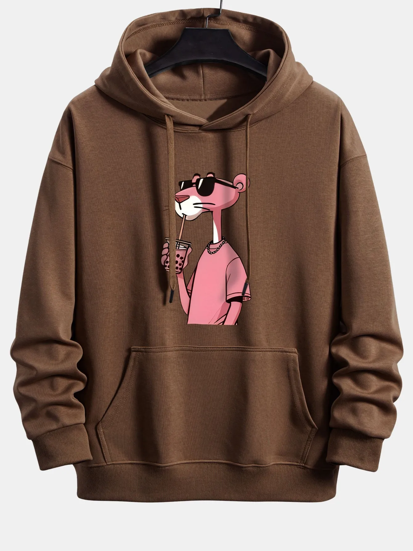 Pink Panther Print Relax Fit Hoodie sold by Hoooyi product image thumbnail 5