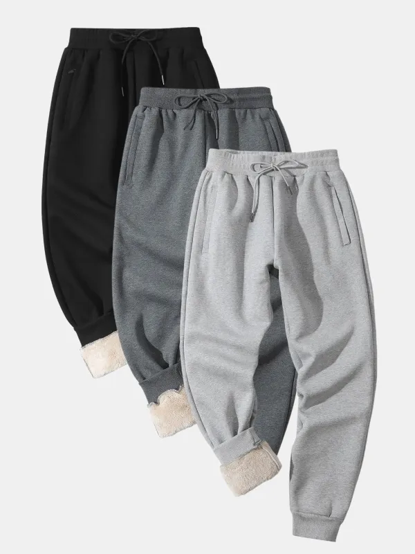 3 Pieces Teddy Lined Jogger Pants sold by Hoooyi