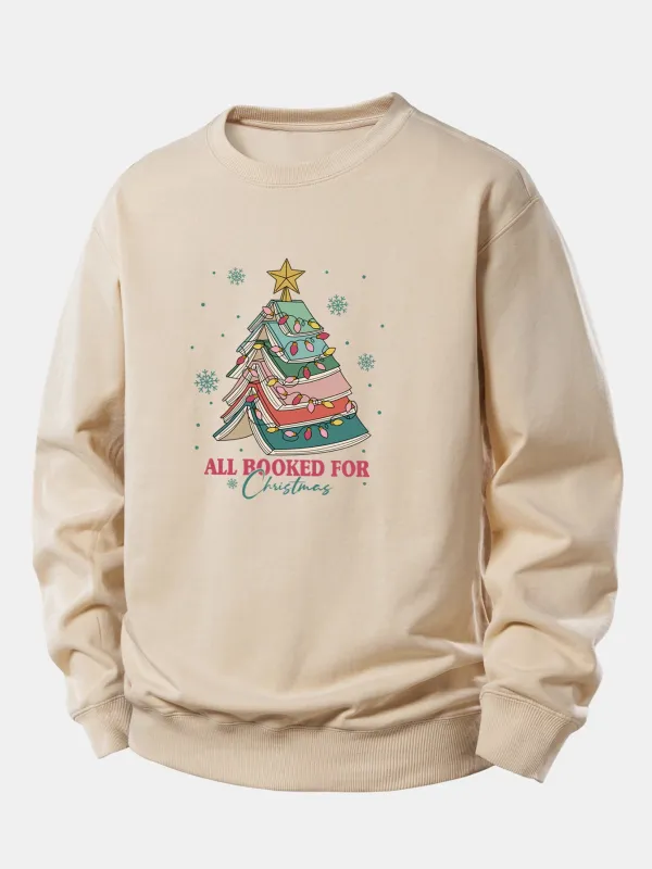Christmas Tree Slogan Print Relax Fit Sweatshirt sold by Hoooyi