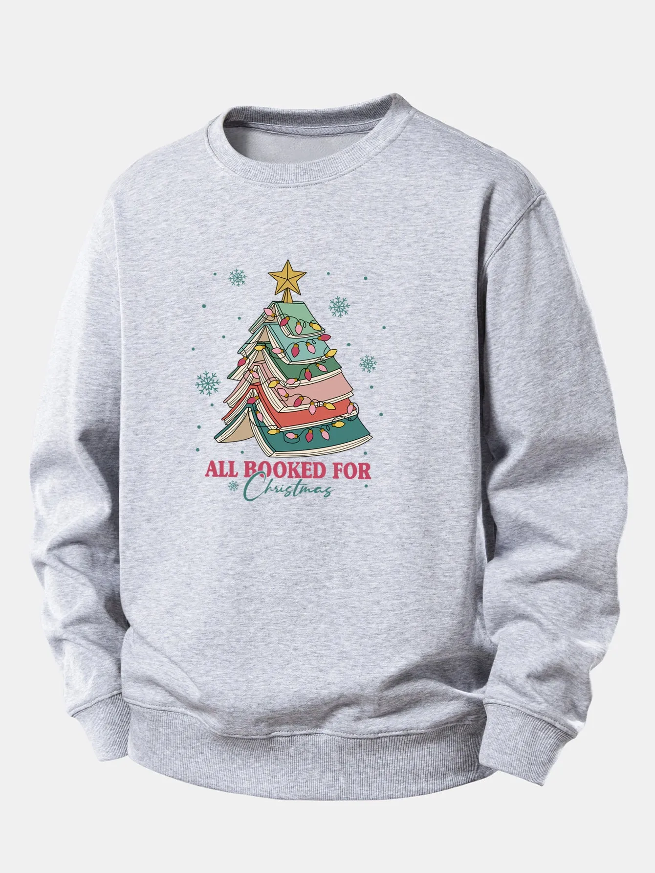 Christmas Tree Slogan Print Relax Fit Sweatshirt sold by Hoooyi product image thumbnail 5