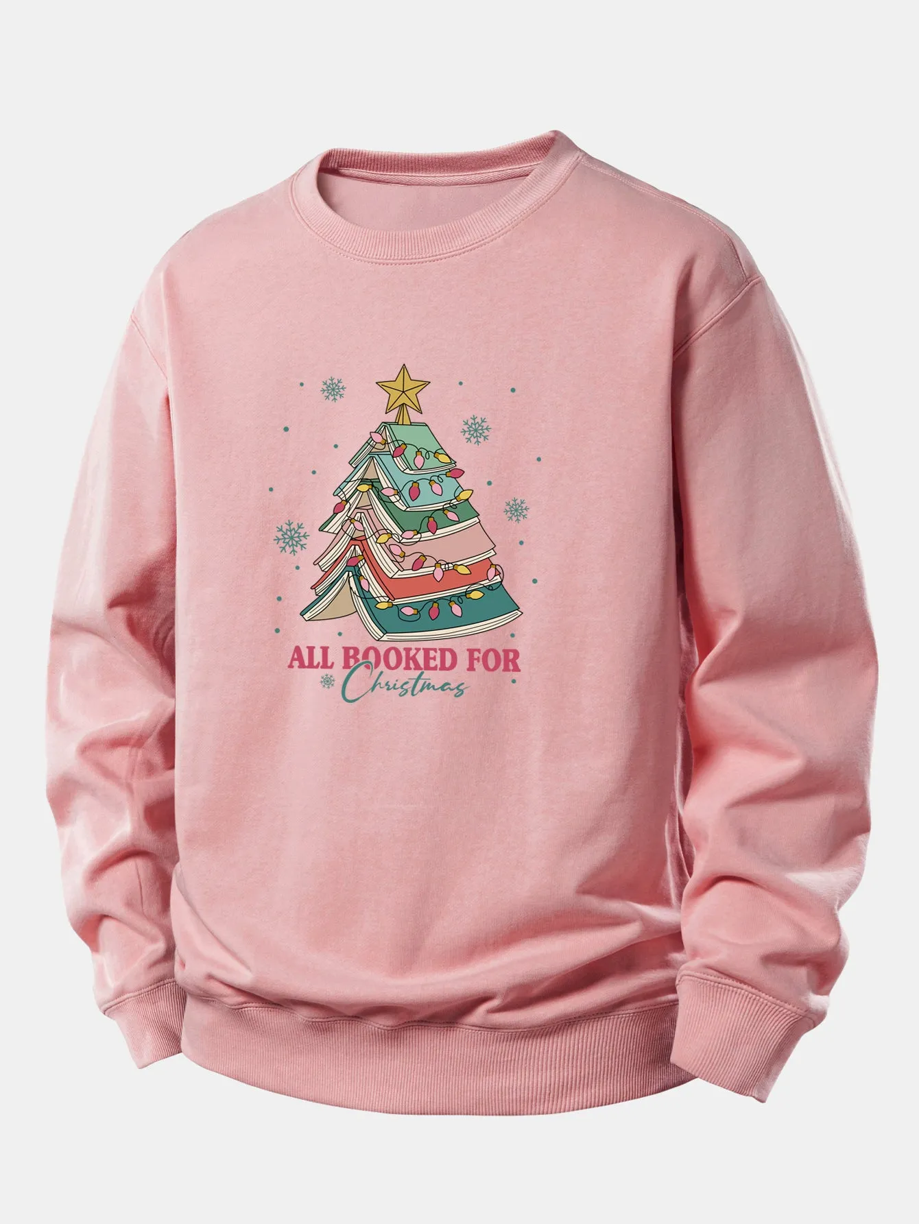 Christmas Tree Slogan Print Relax Fit Sweatshirt sold by Hoooyi product image thumbnail 2