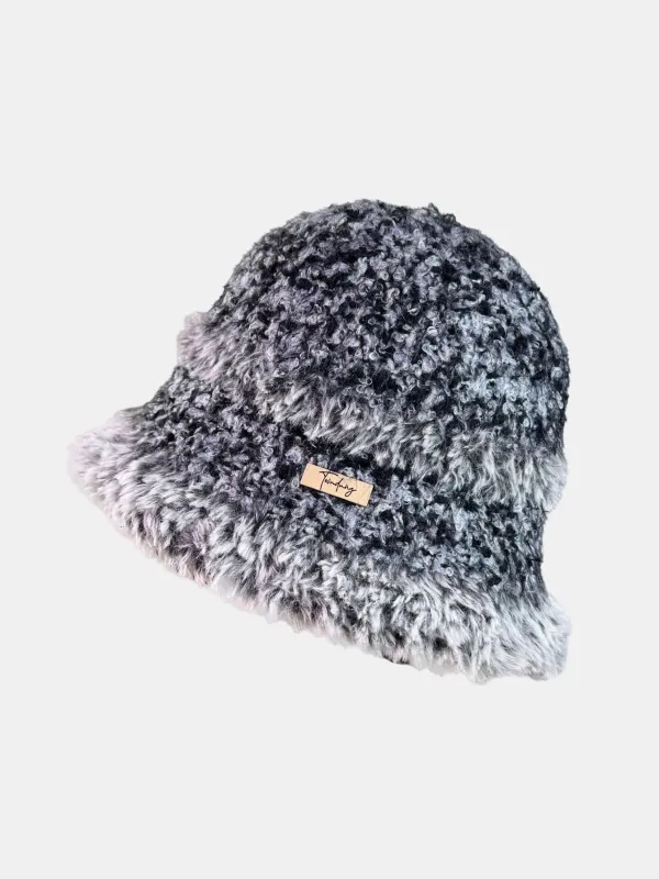 Plush Fleece Bucket Hat - Thick Warm Winter Hat With Elastic Fit sold by Hoooyi