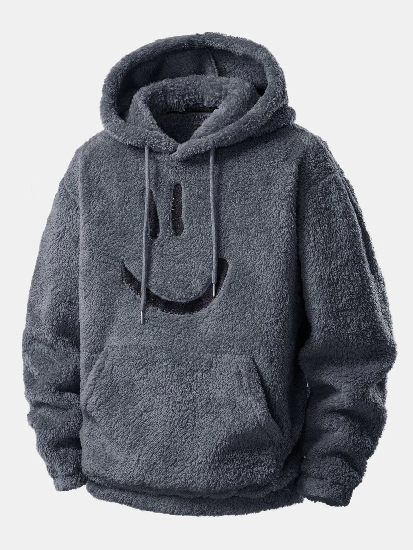 3 Pieces Smiley Face Embroidered Teddy Hoodie sold by Hoooyi product image thumbnail 3