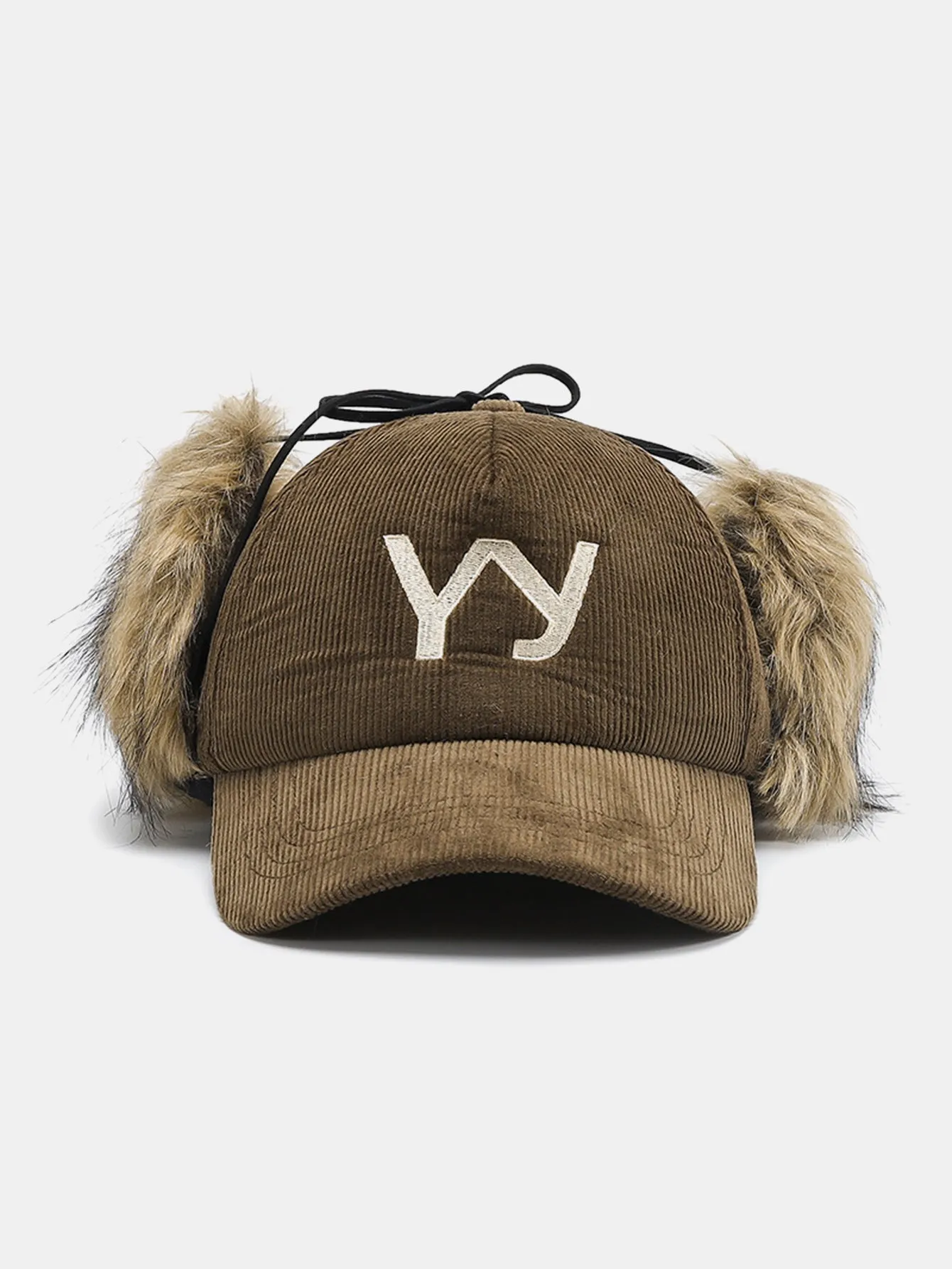 Plush Earmuff Corduroy Baseball Cap sold by Hoooyi product image thumbnail 5