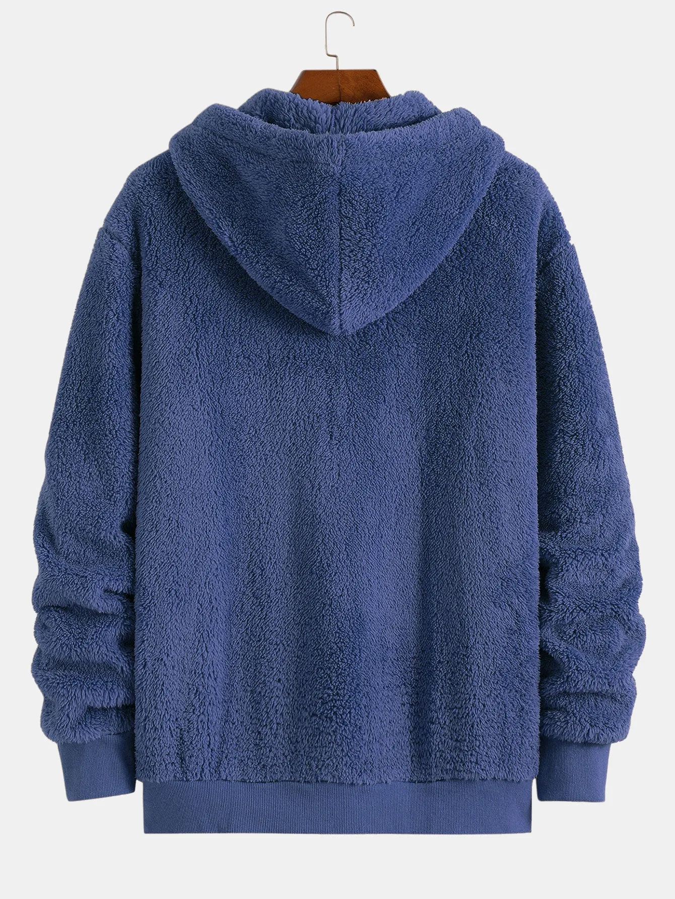 Black Cat Embroidered Teddy Zip Up Hoodie sold by Hoooyi product image thumbnail 4