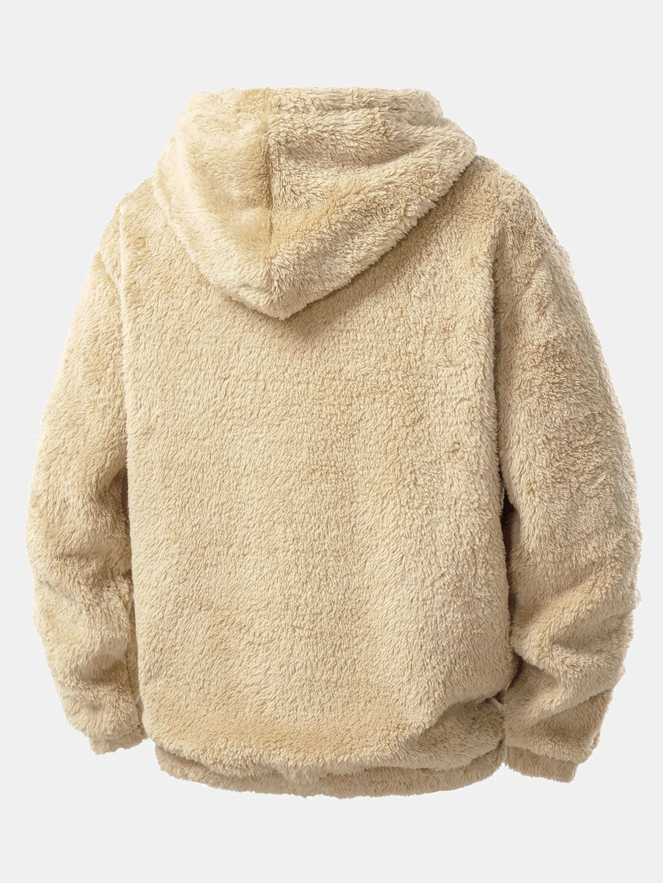 Black Cat Embroidered Teddy Hoodie sold by Hoooyi product image thumbnail 3