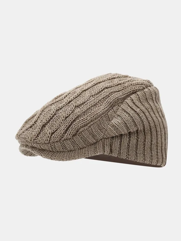 Vintage Knitted Textured Beret Hat sold by Hoooyi