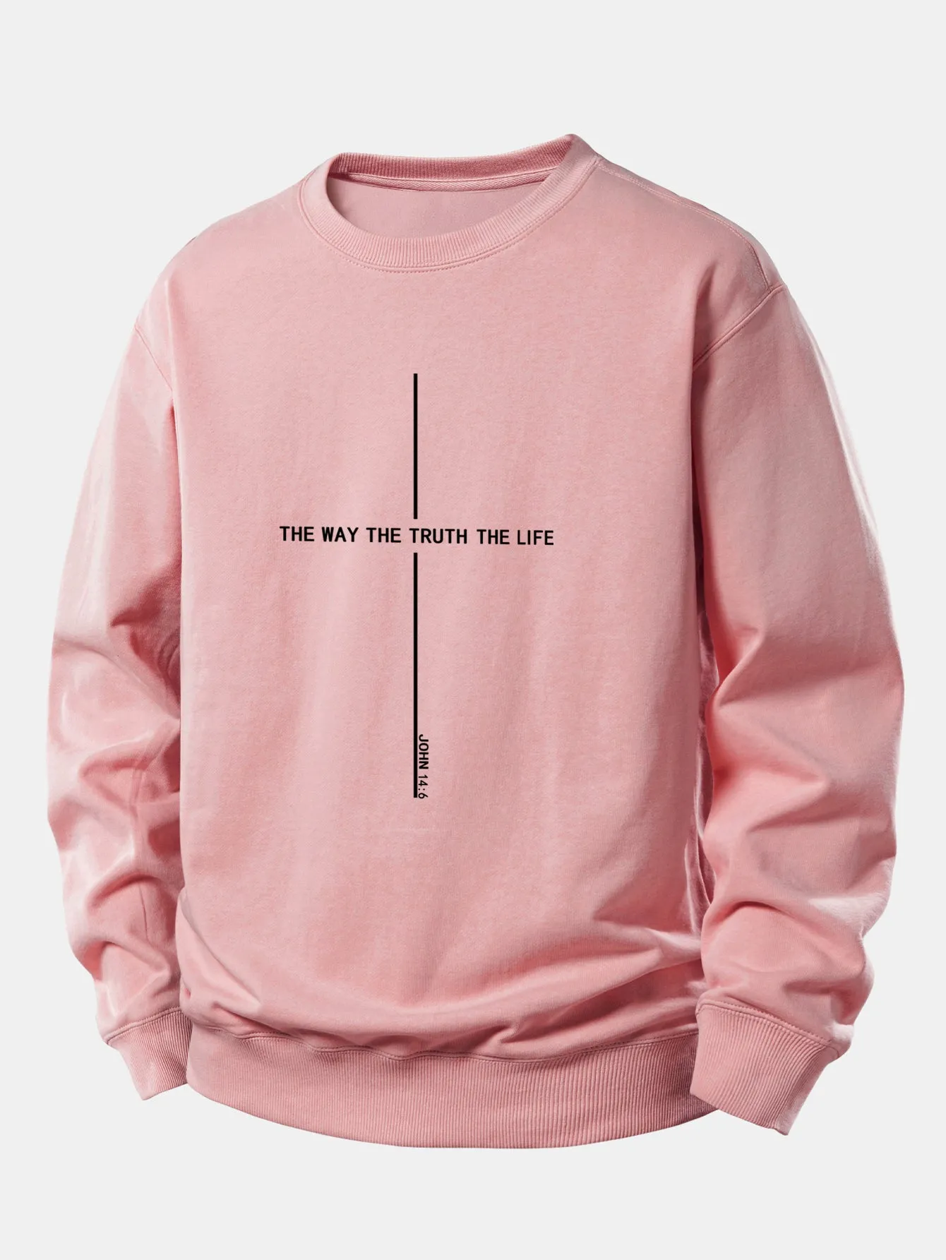 Faith Print Relax Fit Sweatshirt sold by Hoooyi product image thumbnail 5