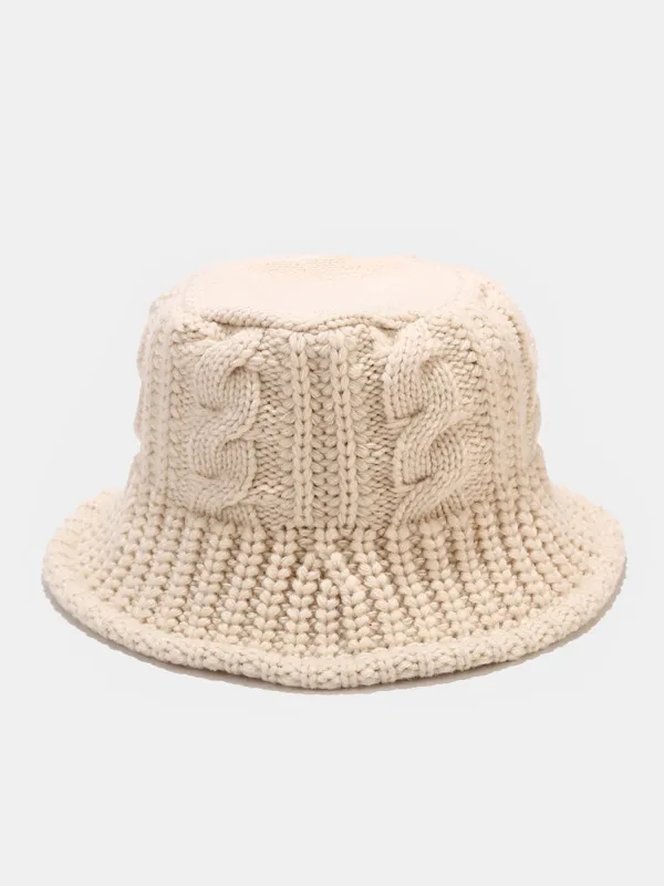 Hand-woven Winter Thick Bucket Hat sold by Hoooyi