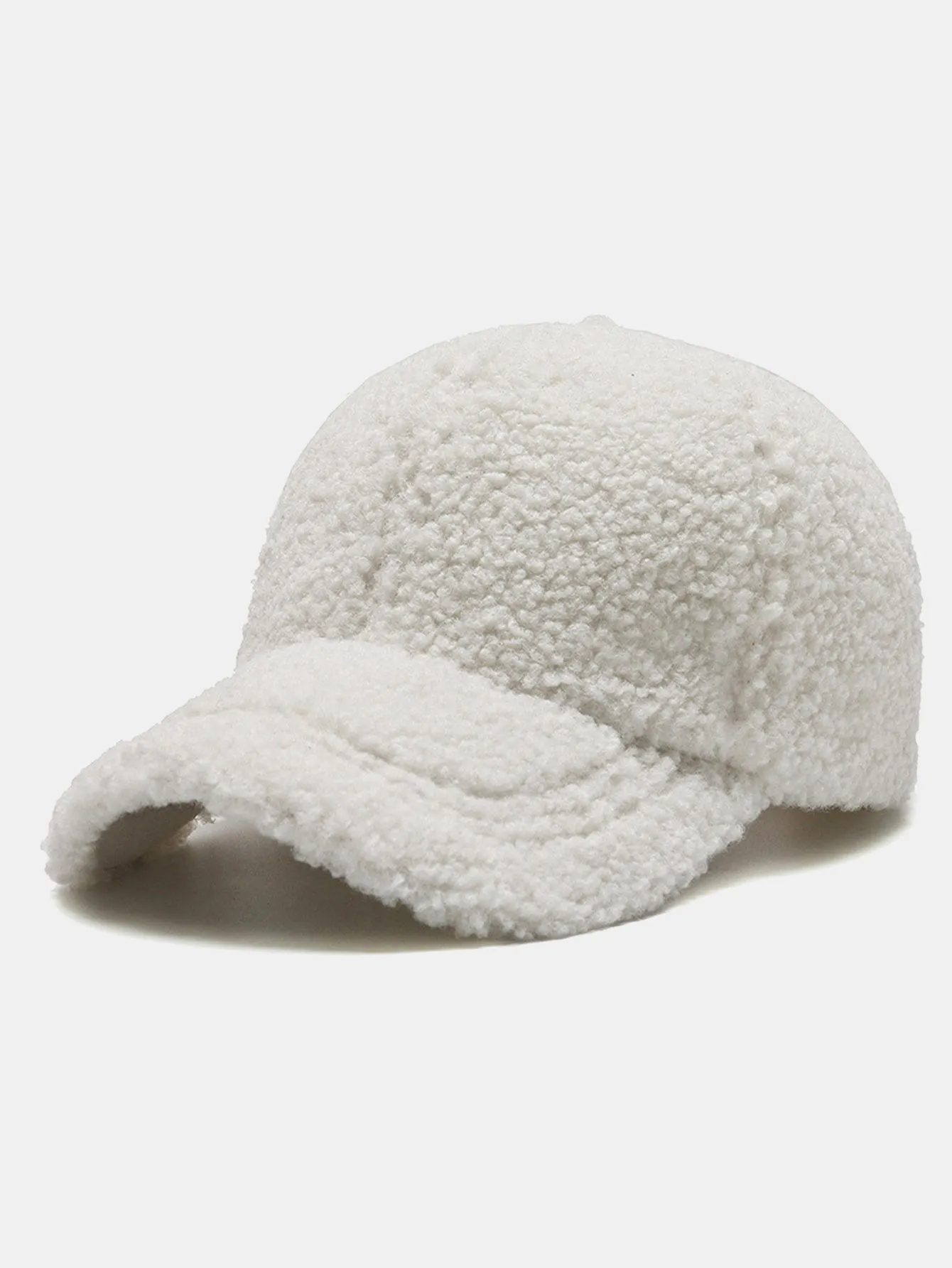 Teddy Fleece Thick Warm Baseball Cap sold by Hoooyi product image thumbnail 3