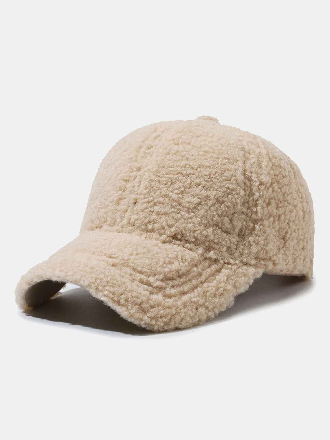 Teddy Fleece Thick Warm Baseball Cap sold by Hoooyi product image thumbnail 4