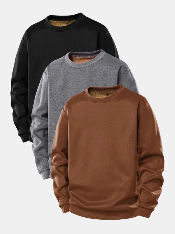 3 Pieces Teddy Fleece Lined Sweatshirt sold by Hoooyi