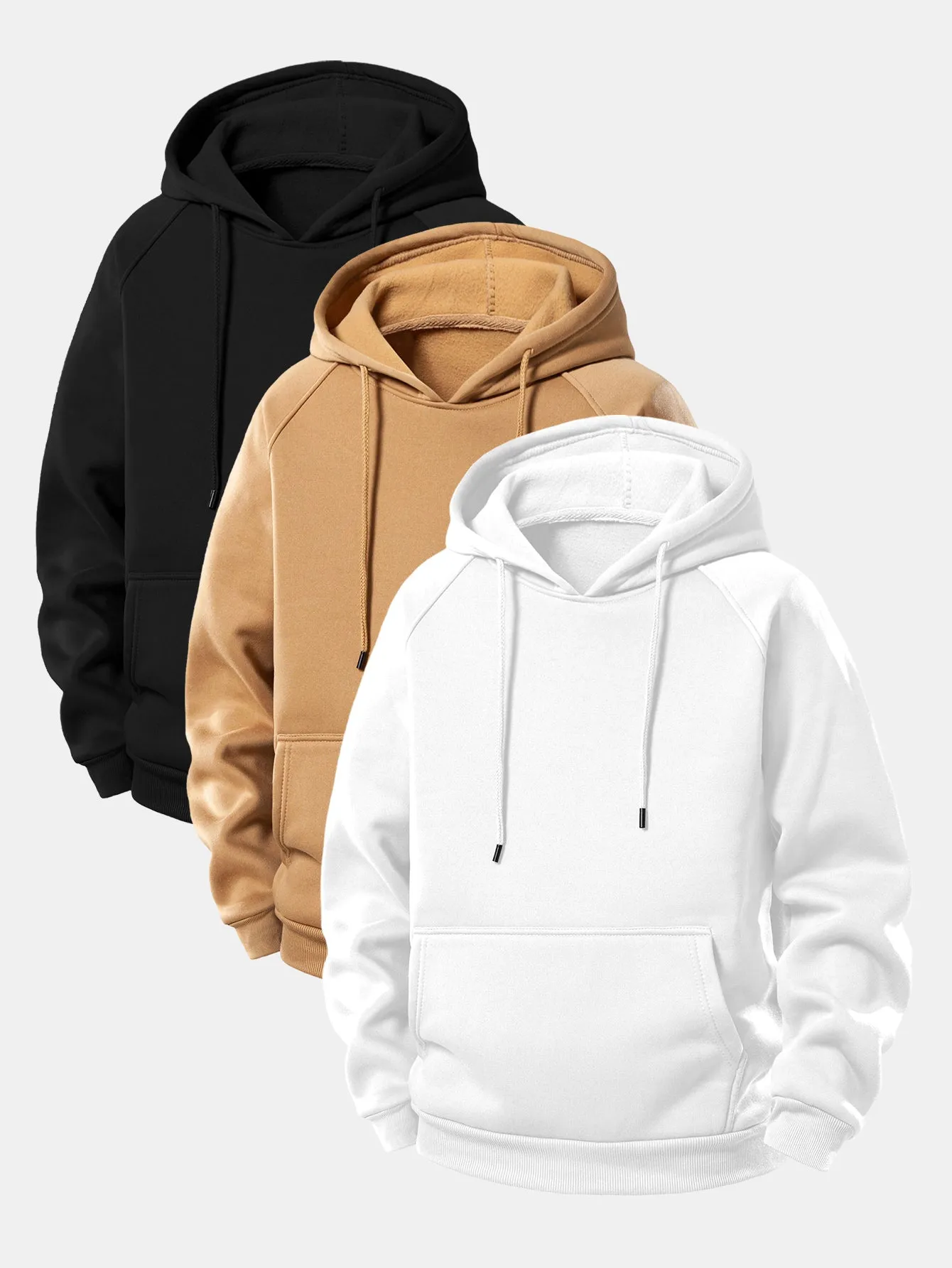 3 Pieces Basic Hoodies sold by Hoooyi product image thumbnail 4