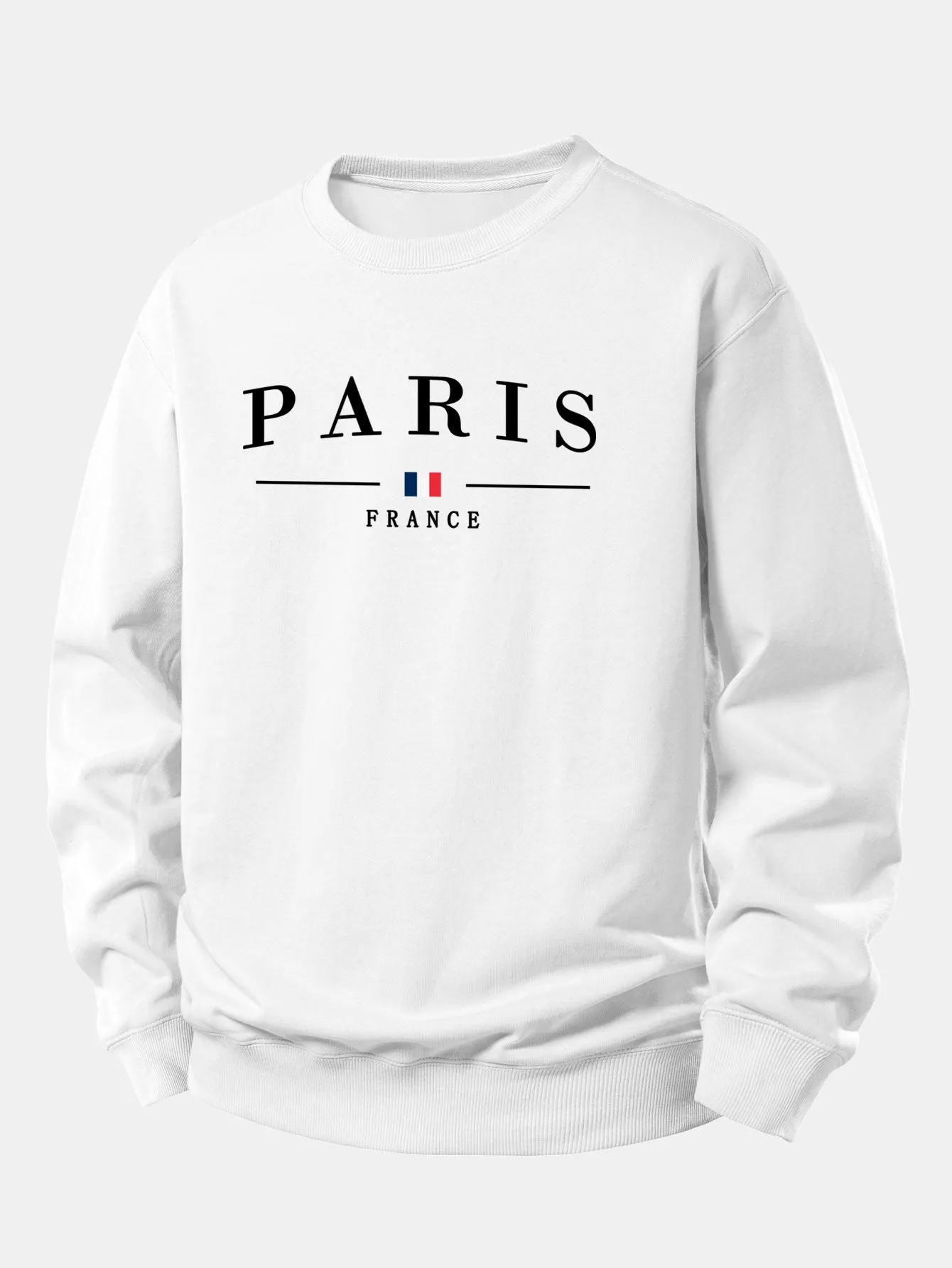 Paris Print Relax Fit Sweatshirt sold by Hoooyi product image thumbnail 4