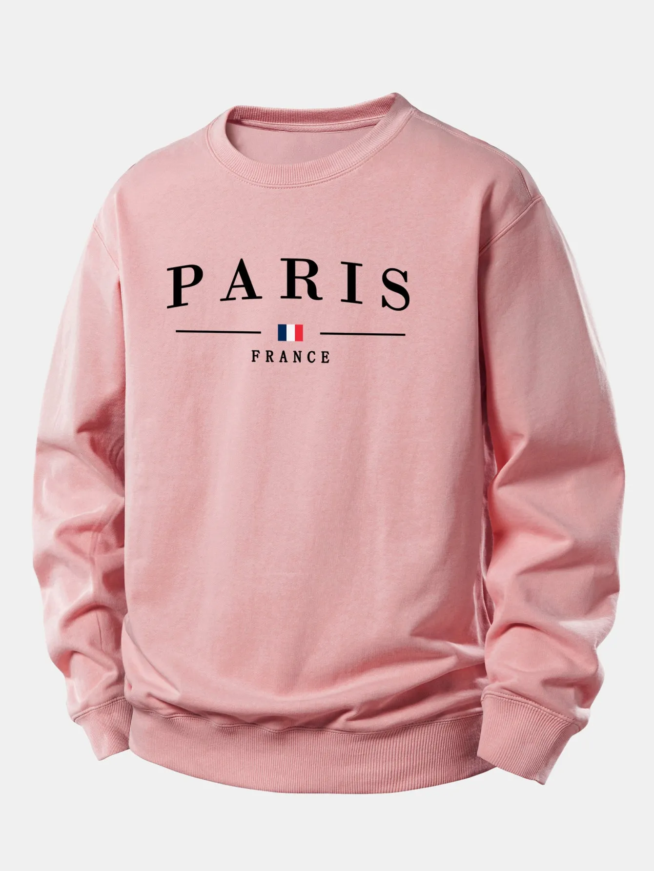 Paris Print Relax Fit Sweatshirt sold by Hoooyi product image thumbnail 5