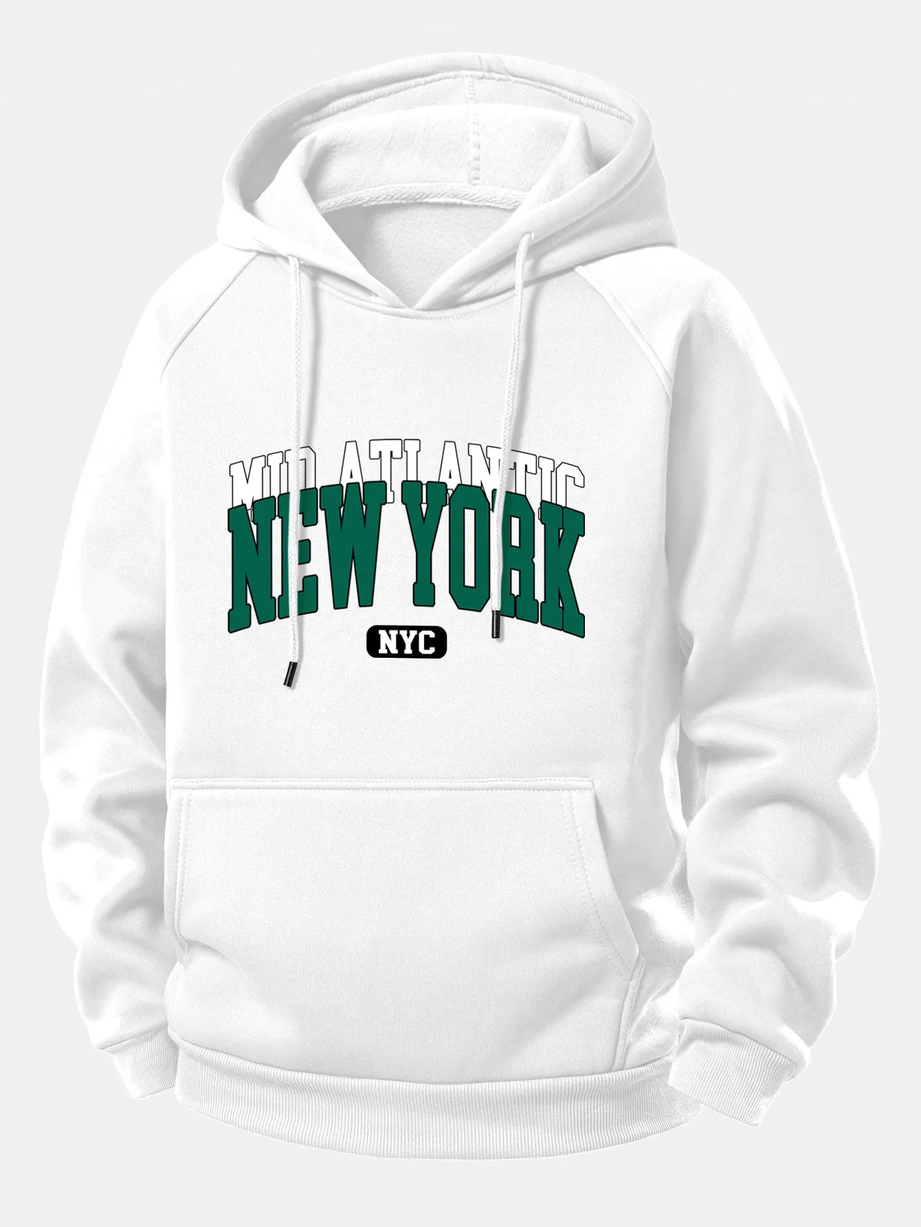 New York Print Drawstring Hoodie sold by Hoooyi product image thumbnail 2
