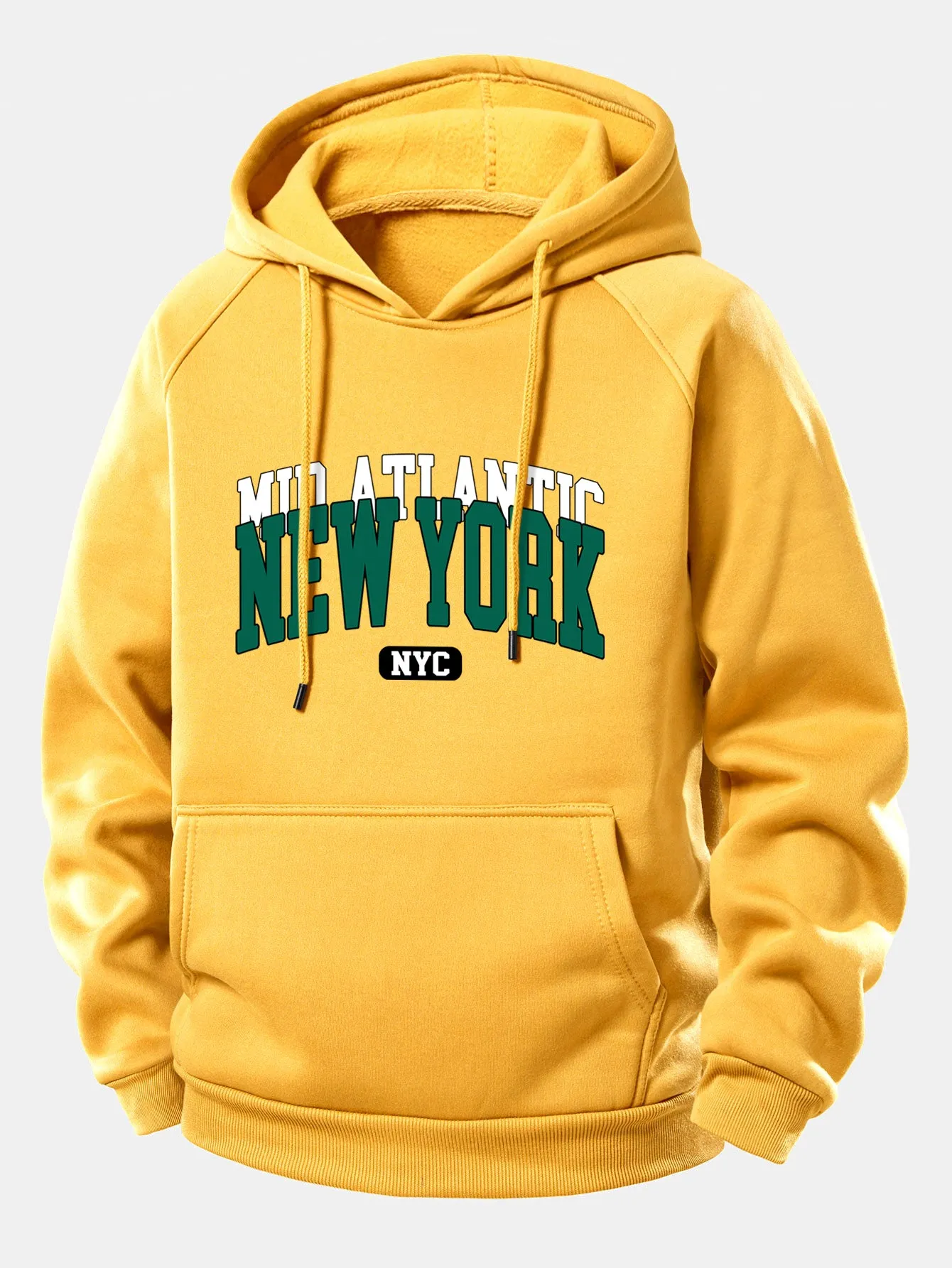 New York Print Drawstring Hoodie sold by Hoooyi product image thumbnail 3